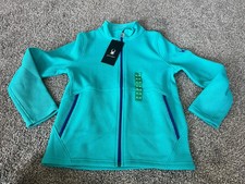 SPYDER Jacket Girls XL Waffle Outdoors Knit Full Zip NWT Turquoise G7