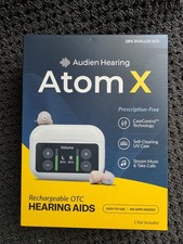 Audien Hearing ATOM X Rechargeable OTC Hearing Aids -BRAND NEW  Free Shipping