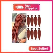 Ginger Synthetic Braiding Hair Pre Stretched for Kids 16 inch 8 Packs 350
