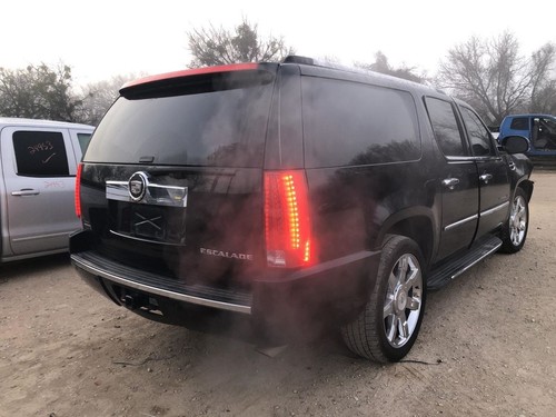 2011 CADILLAC ESCALADE ESV Steering Wheel Brown Leather Woodgrain 4 Spoke 927978 - Picture 4 of 12