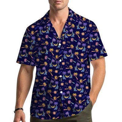 Night Tropical Hawaiian Shirt Mens Womens Beach Aloha