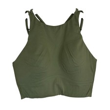 Lululemon Like A Cloud Longline High Neck Sports Bra Green - 6