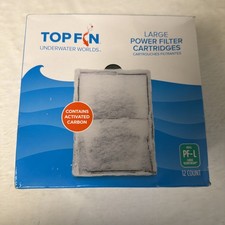 Top Fin Silenstream PF-L Large Filter Cartridges 12 Pack Brand New Open Box