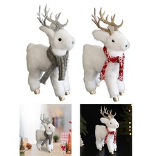 Stuffed Reindeer Plush Toy Christmas Figure Decoration Cute Collectible
