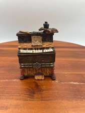Vintage Porcelain Piano Music Box/Trinket Box