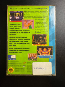 Chuck Rock II Son of Chuck Sega CD CIB Complete Long Box Manual Disc
