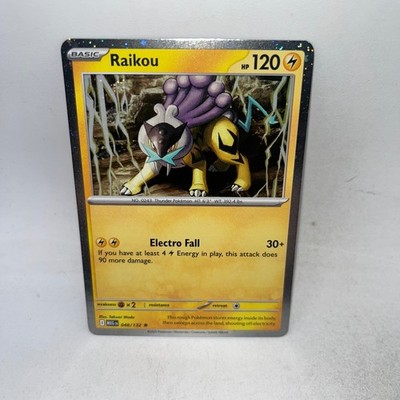 Raikou (Cosmos Holo) 048/132 Holo Promo Mega Evolution Pokemon Holo Near Mint