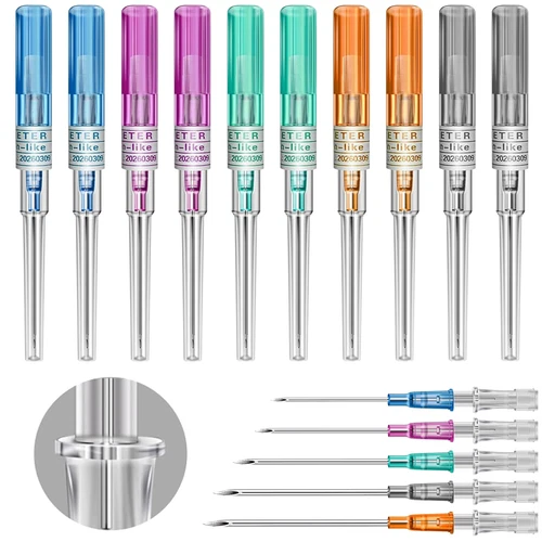 10Pcs Mixed Piercing Needles (14G-22G) - Hollow Cannula Body Piercing Tools for - product listing photo