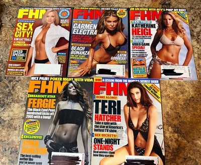 5 FMH Magazine Kim Cattrall Fergie Teri Hatcher Carmen Electra Katherine Heigl
