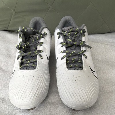 Nike Renew Men's Softball Cleats White Gray Medium (D, M) US Size 9
