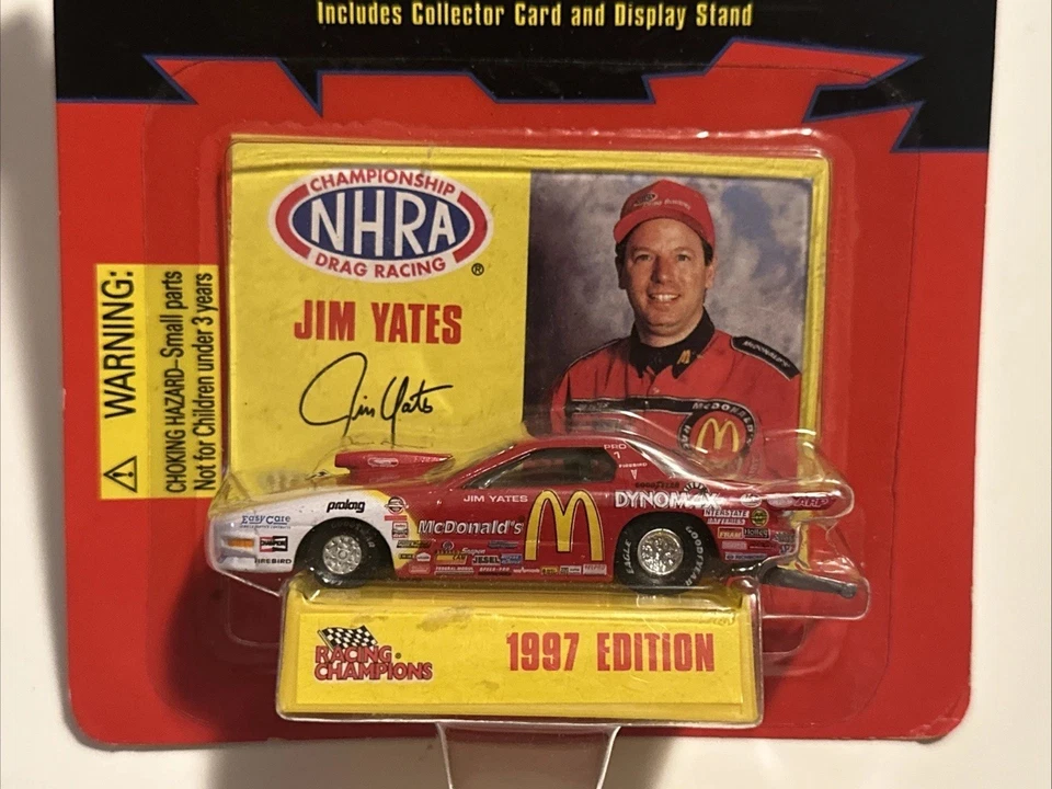 Racing Champions 1997 Edición NHRA Jim Yates McDonald’s Pro Stock 1/64 Dragster Foto 3 de 4