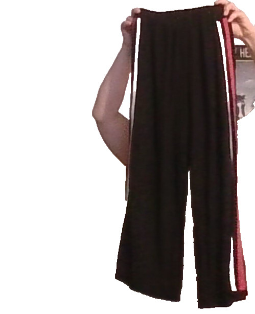 Cotton On XS Wide Leg Black Capri-Style Striped Leg Pants Cute Comfy Resort Wear