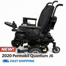 Permobil Quantum J6 Power Wheelchair Mid-Wheel Drive ATX Suspension NO BATTERY