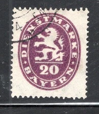 GERMANY  COLONIES BAVARIA BAYERN STAMP USED  LOT 1904CF