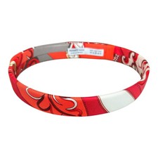 HERMES Silk Mistinguett Headband Made in Fran...