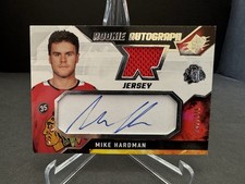 2021-22 Upper Deck SPX Mike Hardman Rookie Autograph Jersey 242/375