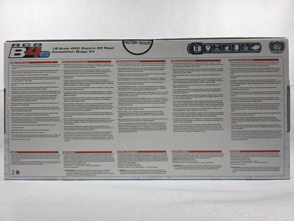 Team Associated RC8B4e 1/8 Scale 4WD Electric Off Road Competition Buggy Kit - Image 3 of 4