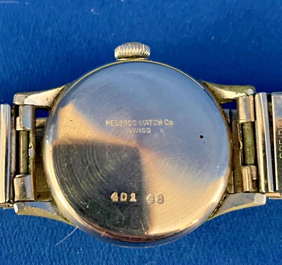 VTG Helbros Swiss  Wristwatch – Self-Winding 401 48  w/ Speidel Band - Image 3 of 4