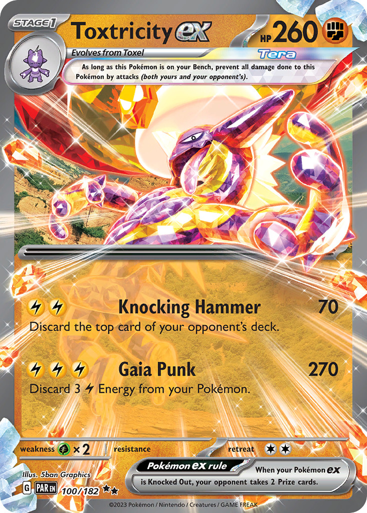 Pokemon Paradox Rift Double Rare Toxtricity ex 100/182 - Near Mint (NM)