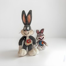 Vintage BUGS BUNNY PLUSH 1990 Bugs WB 50th Birthday Collection W/ Tags W Bonus