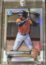 2025 Bowman Chrome Draft Johnny Level Logofractor /35 San Francisco Giants