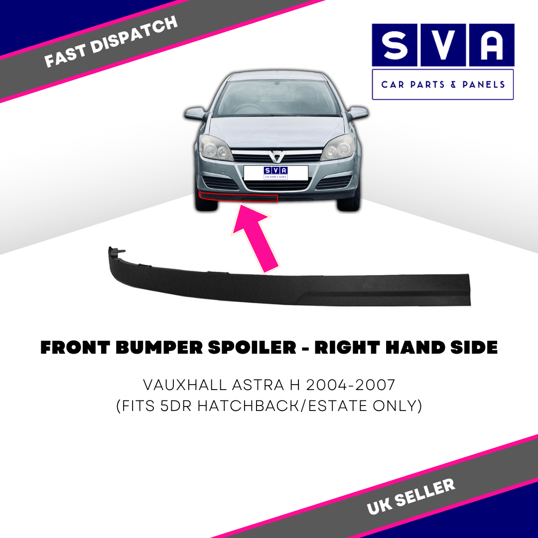 Vauxhall Astra H 2004-2007 Front Bumper Spoiler - Insurance Approved New -Right