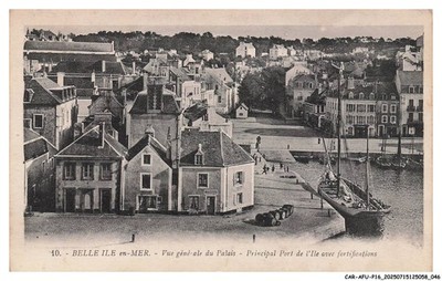 CAR-AFUP16-0799-56 - BELLE-ILE-EN-MER - Gesamtansicht des Palastes - Hauptp