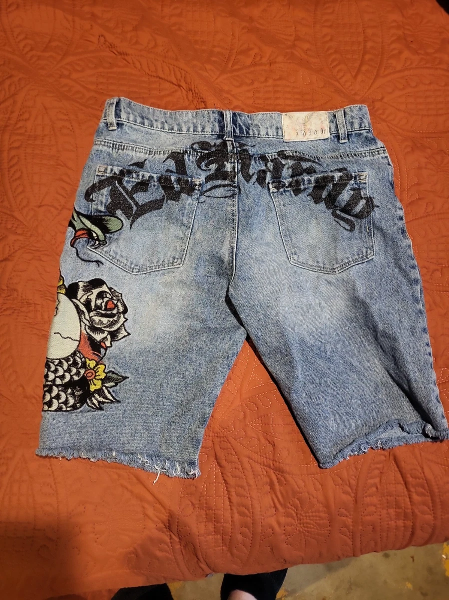Ed Hardy Cotton Denim Shorts for Men for sale | eBay