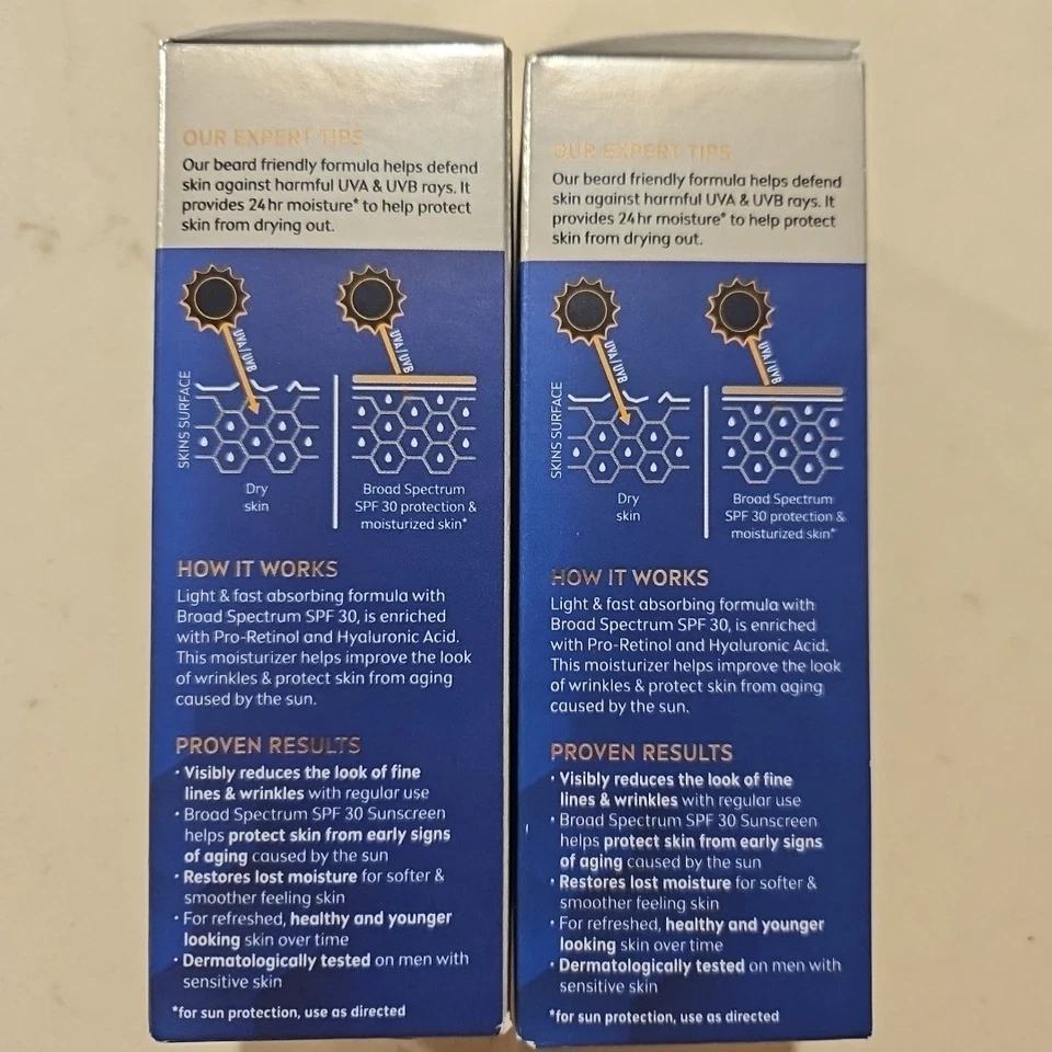 Crema hidratante facial diaria Nivea Men Age Defense FPS 30 1,7 oz X2 caducidad 6/2026+ Foto 2 de 4