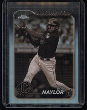 #158 2024 Topps Chrome Bo Naylor Sepia Refractors Cleveland Guardians