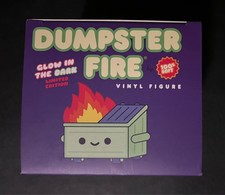 GLOW IN THE DARK DUMPSTER FIRE - Designer Toy by 100 SOFT - Limited Edition