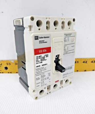 #ad #ad Cutler Hammer 100 Amp Circuit Breaker 240 VAC 125 VDC 3 Pole ED3100L $175.49