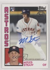 2019 Topps 1984 Topps Baseball Rookies Auto Myles Straw #84R-MS Auto 0sm9