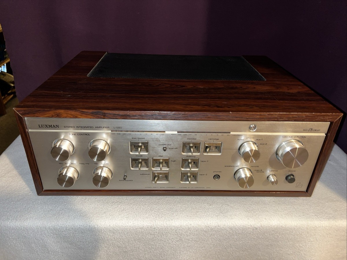 Rare Vintage Luxman L-580 Stereo Integrated Amplifier In Pristine