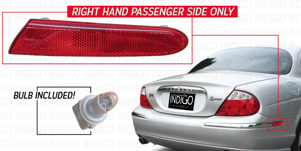 捷豹 S 型保险杠安装右后标记灯 XR87614 右握 原始设备制造商 — 第 2/3 张图片