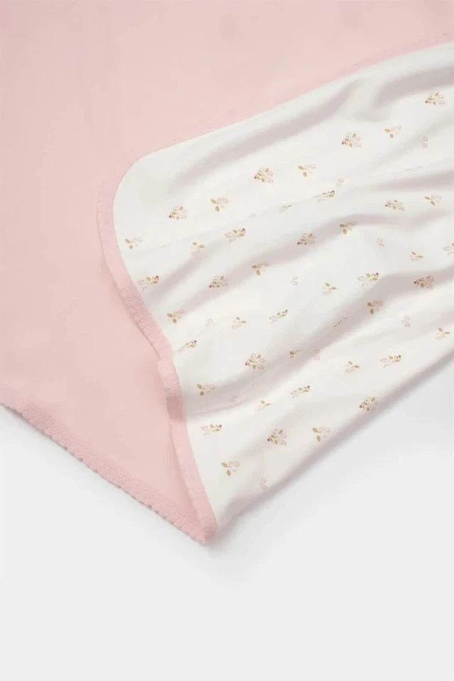 Biorganic The Flowers Baby Blanket 85x90 Cm Multipurpose New - Image 3 of 3