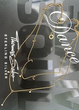 Thomas Sabo filigrane vergoldete Stern ⭐️ Mond 🌓 Doppel Kette Neu