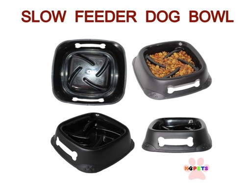 Tazón para comedor de mascotas Slow Fedeer, GRANDE, elegante color negro - Imagen 7 de 8