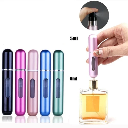 Perfume Atomiser Aftershave Travel Refillable Bottle Handbag Spray Portable UK