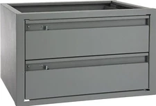 Kargo Master 40070 Grey 20" W x 12" H x 13.5" D Steel 2 Drawer Cabinet