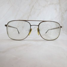 Luxottica Eyeglasses Frame LU1295 T126 Men's Silver Aviator Full Rim 54-17-135