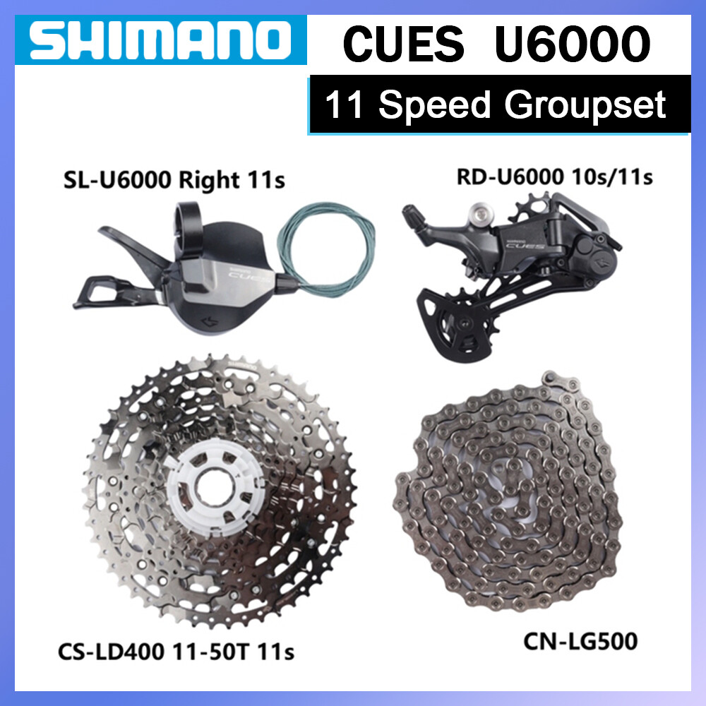 Shimano CUES U6000 4pcs 11 Speed Groupset Cassette Shifter Rear