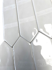 3x12 Modena Collection Soft Gray Glazed Ceramic Tile Backsplash Wall BOX OF 20