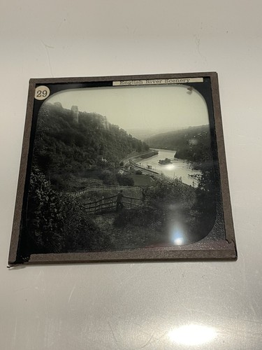 The Wye At Symond’s Yate. Magic Lantern Slide Photo England Scenery - Bild 2 von 4