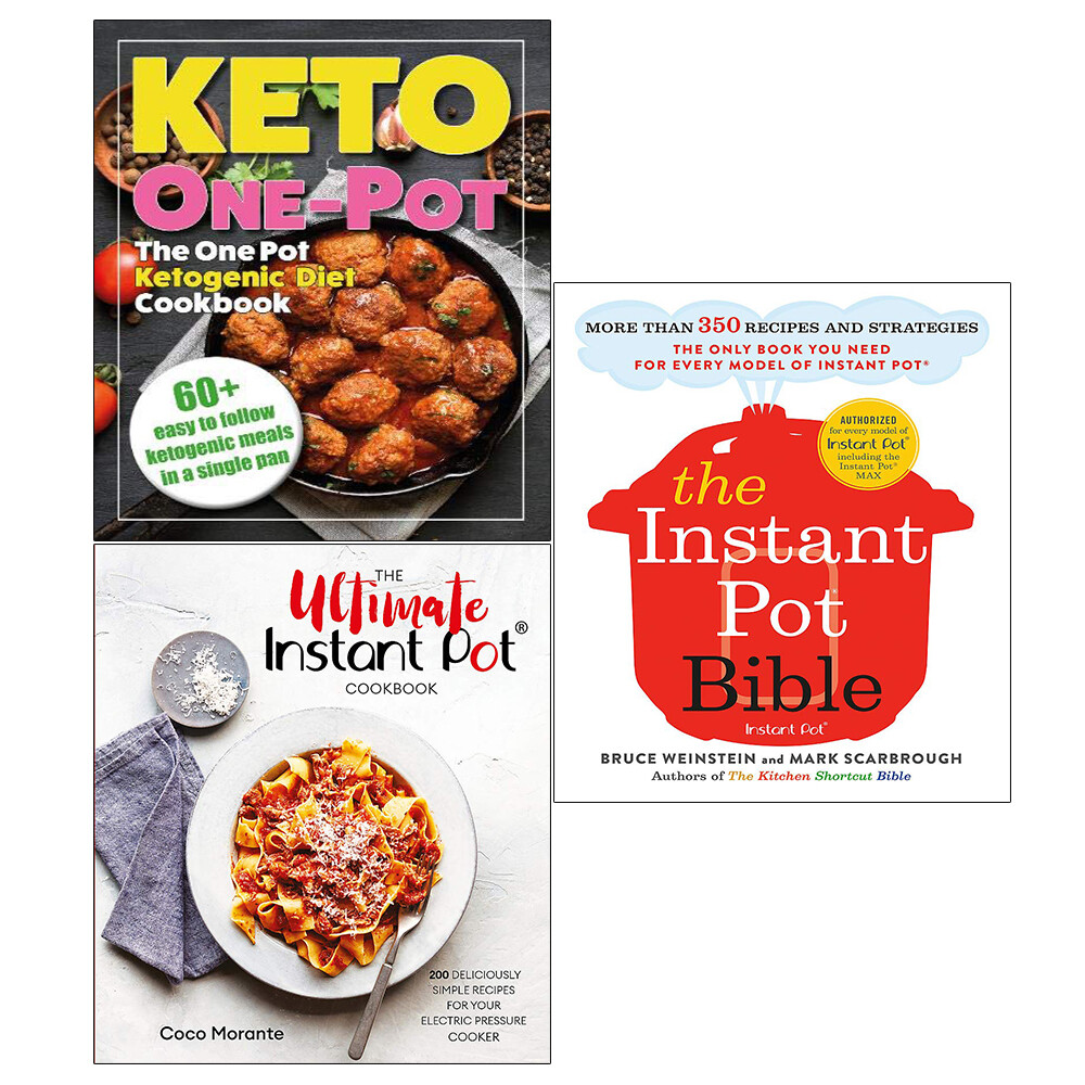 Ultimate Instant Pot, One Pot Ketogenic Diet, Instant Pot Bible 3 Books Set NEW