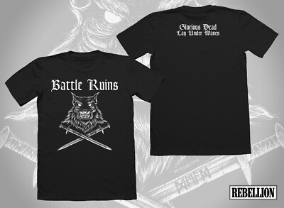 Battle Ruins - The Glorious Dead T-SHIRT SIZE XXL CROWN COURT ROSE TATTOO