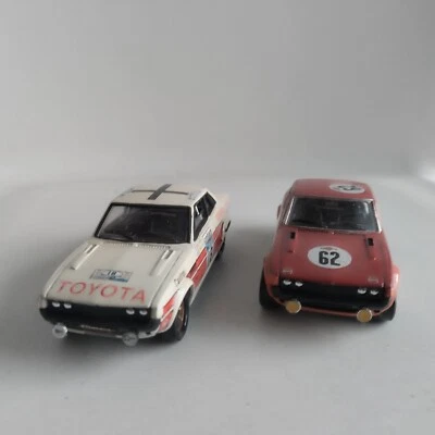 lot de 2 TOYOTA Célica années 70 1:43 SOLIDO 1094. Sans boite. - Photo 1/4