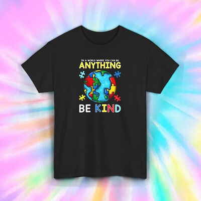 Be Kind Shirt Inspirational Positive Quote Autism Support Tee S-5XL