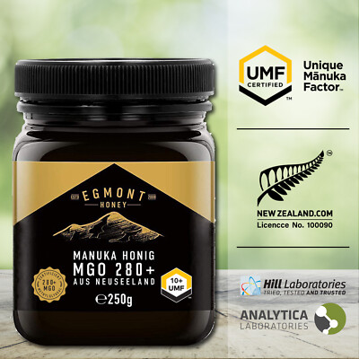 2X Manuka Honig MGO 280+, 250g - Egmont Honey ORIGINAL AUS NEUSEELAND 250+ 300+