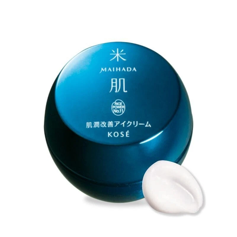 Crema de ojos mejora la humedad de la piel KOSE MAIHADA 15 g cuidado de la piel poder del arroz Foto 3 de 3